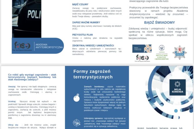 Akademia Antyterrorystyczna wiedzieć by zrozumieć – zrozumieć by zapobiegać