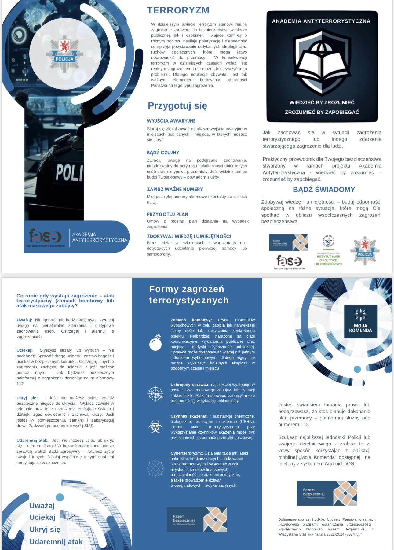 Akademia Antyterrorystyczna wiedzieć by zrozumieć – zrozumieć by zapobiegać