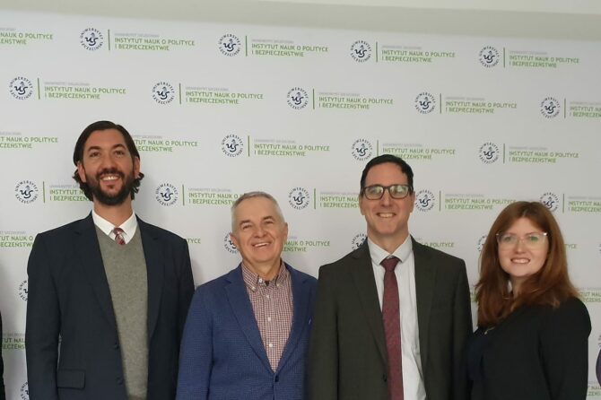 Peter Neisuler i trójka przedstawicieli Ambasady USA w Warszawie w INOPIB!