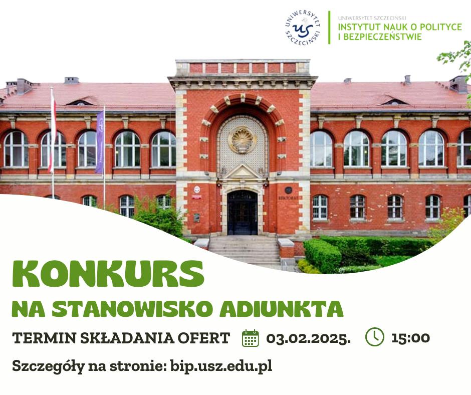 Konkurs na stanowisko adiunkta!