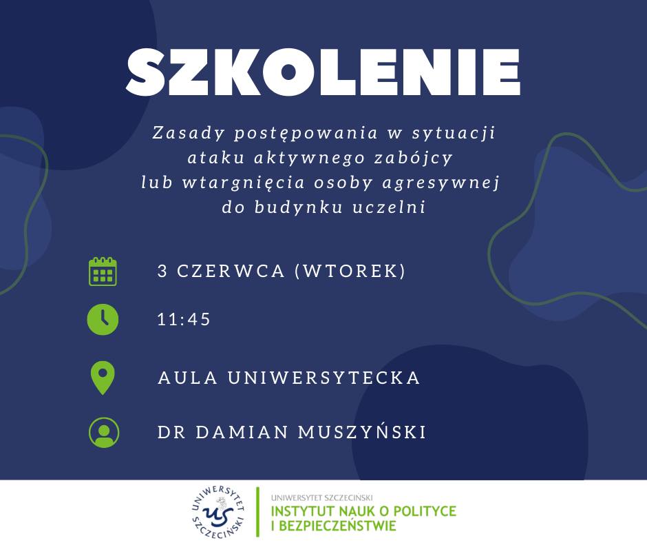 Szkolenie dla studentów i pracowników Uniwersytetu Szczecińskiego