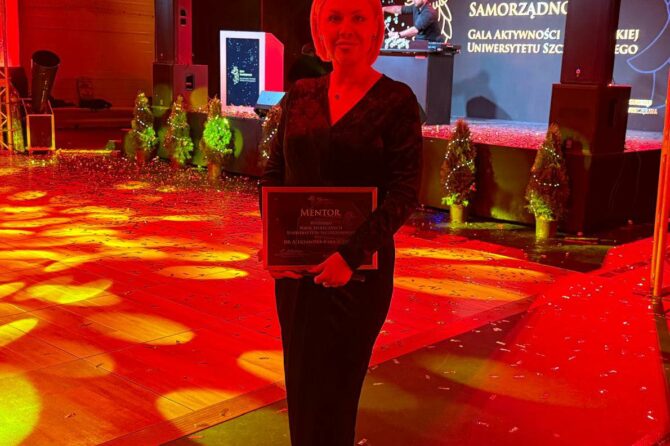 Dr Aleksandra Raba Schulze mentorem Wydziału Nauk Społecznych!