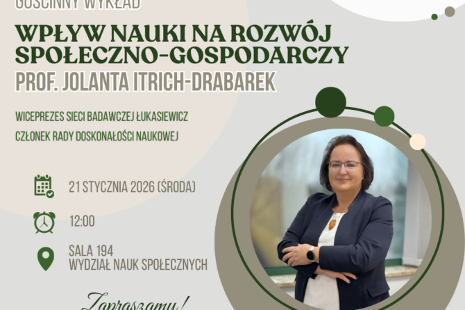 Spotkanie z prof. Jolantą Itrich-Drabarek!