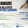 Konkurs na najlepszy artykuł naukowy