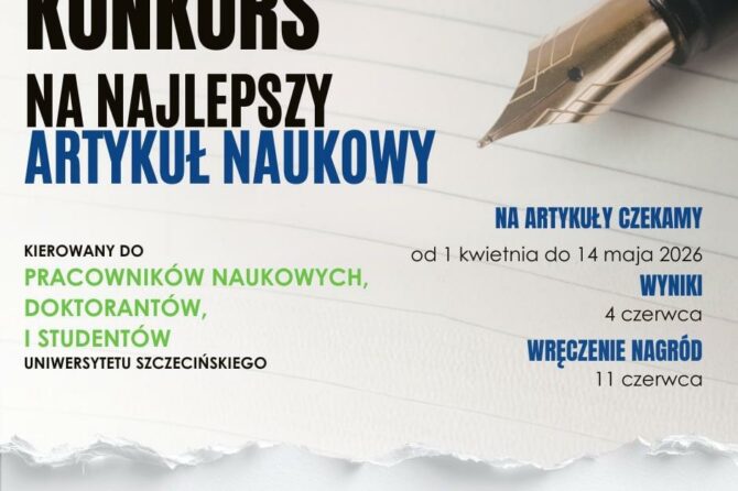 Konkurs na najlepszy artykuł naukowy