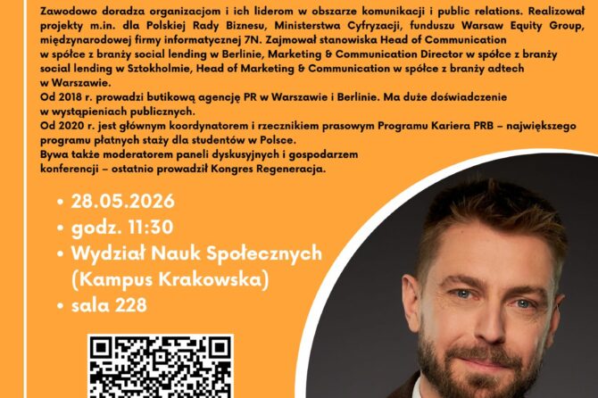 Zaproszenie na zajęcia gościnne z Public Speaking